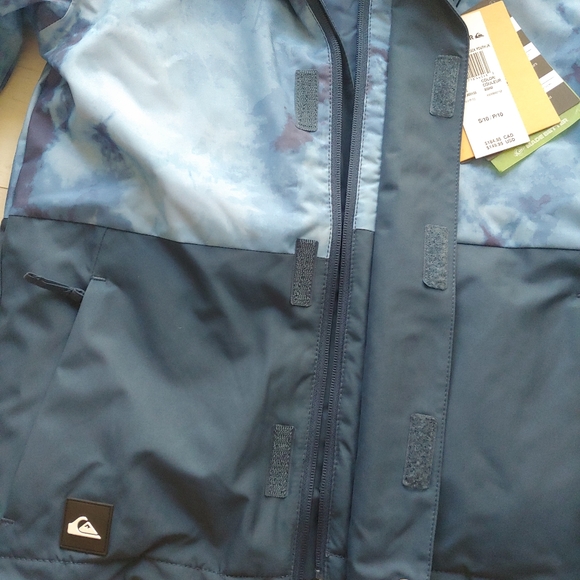Quiksilver NEW boys Mission Print Block Snow Jacket - Picture 3 of 11